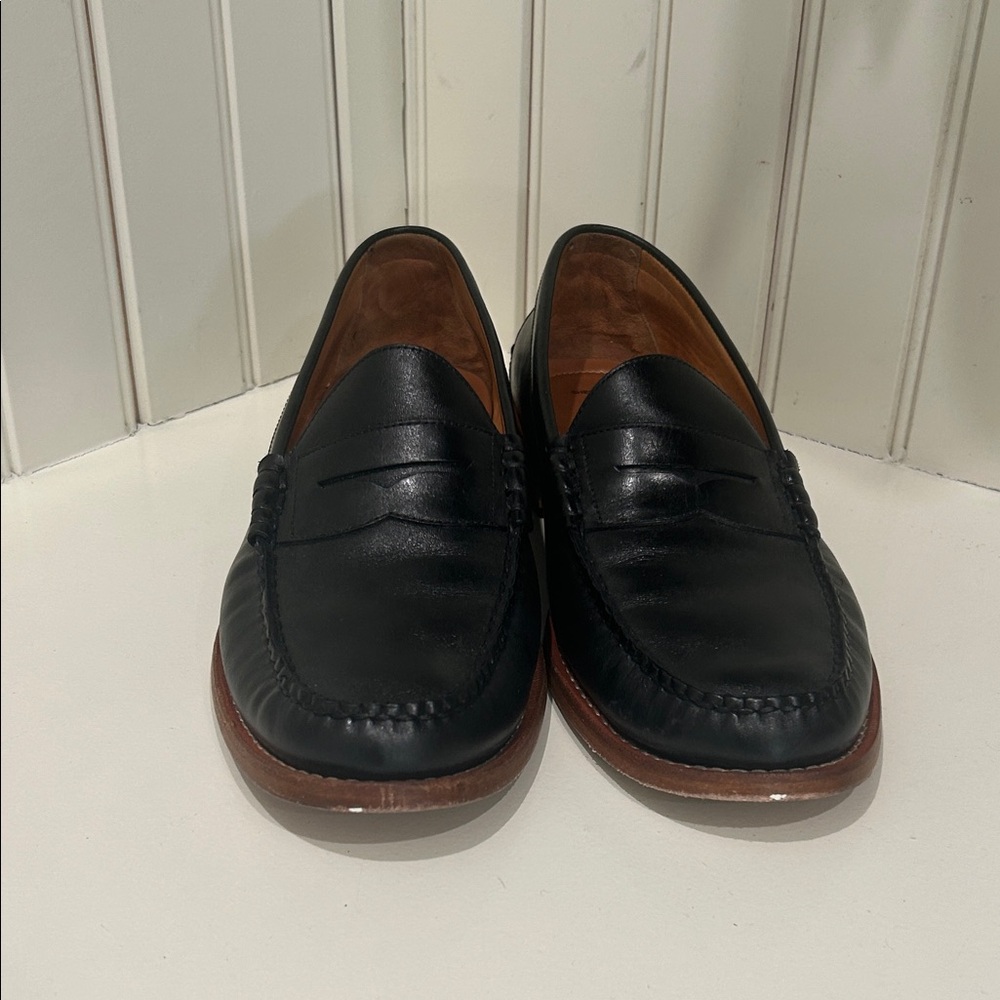 Johnston & Murphy Black Leather Loafers